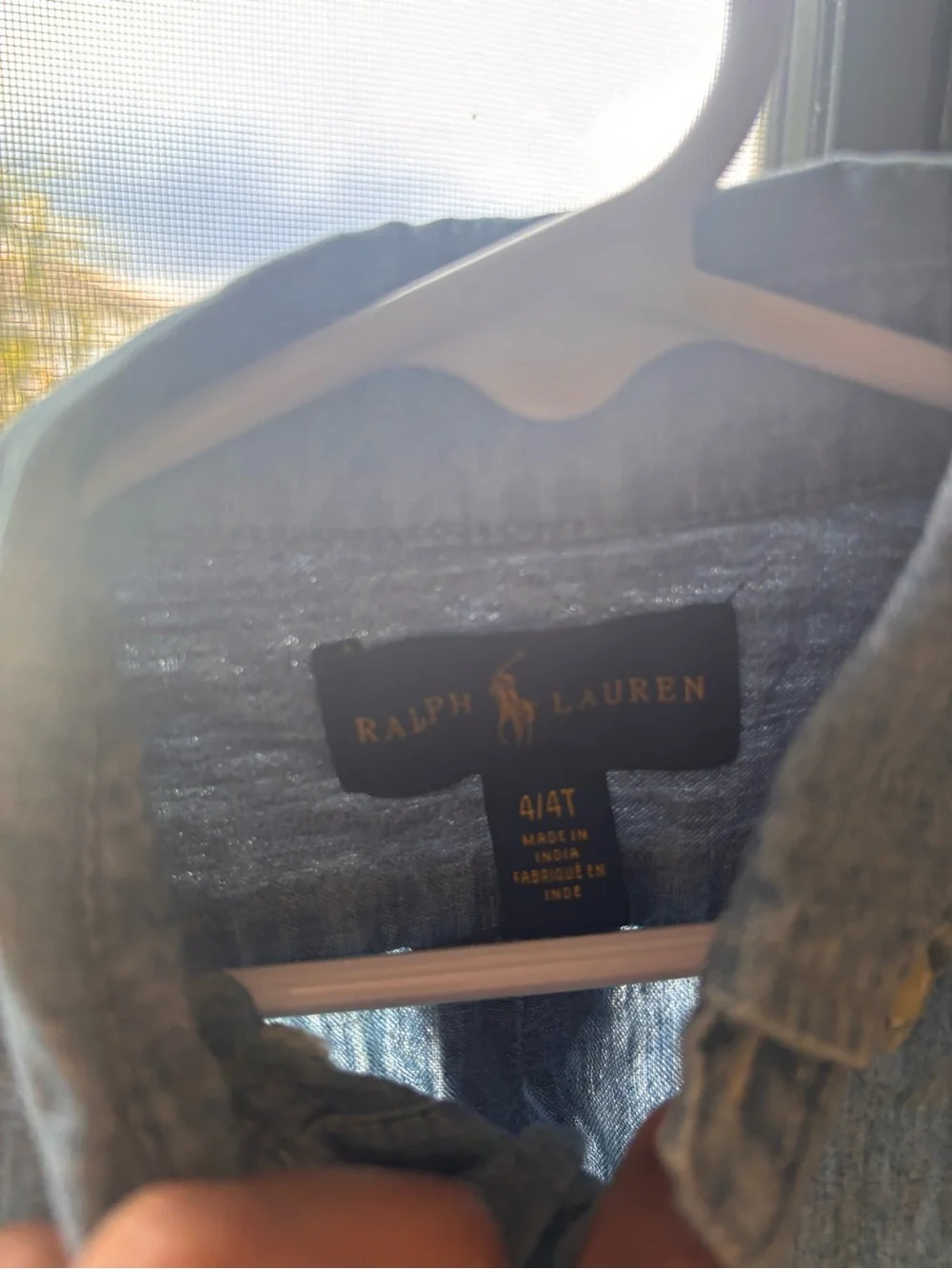 Ralph Lauren Light Blue Button-Down Denim Shirt